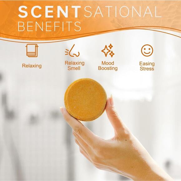 SHOWER STEAMERS FRUIT AROMATHERAPY 8 PIECE GIFT BOX BATH BOMBS W ESSENTIAL OILS - Picture 5 of 5